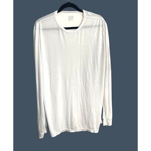 32 Degrees White Long Sleeve Mens T-Shirt Size L